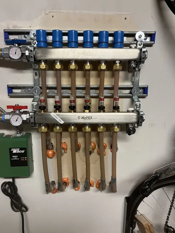 Plumber performing Gas Leak Detection at a residential property in Elba